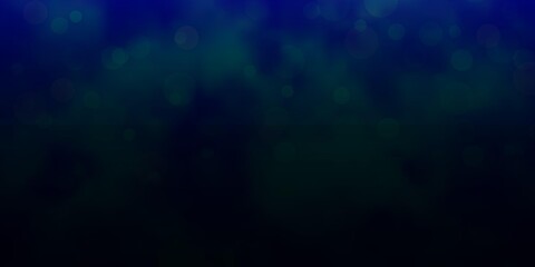 Light BLUE vector pattern with spheres. Colorful illustration with gradient dots in nature style. Pattern for business ads.