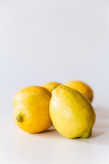 lemons on a white background