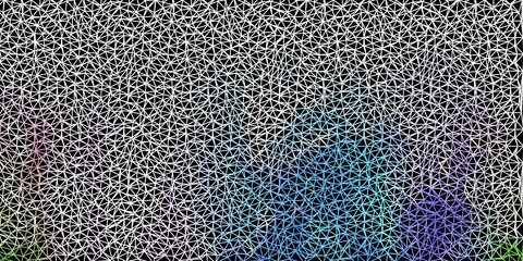 Light blue, red vector geometric polygonal design.