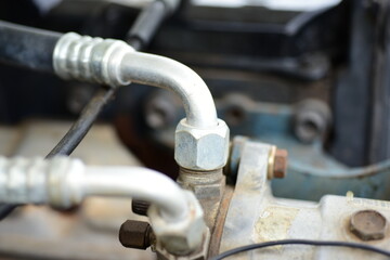 old car engine room It consists of many different parts.