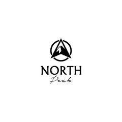 logo symbol for north peak vector 