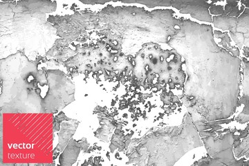 Vector grunge texture background shades of gray on a white background