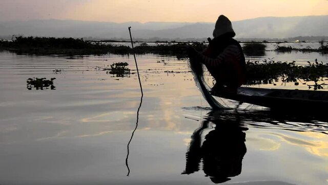 Fishing on Inle Lake, Myanmar