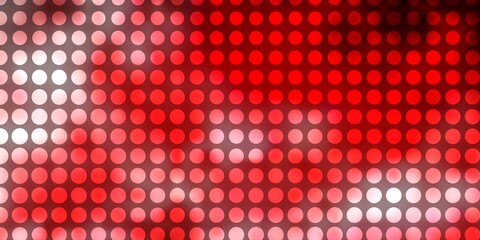 Dark Red vector backdrop with circles. Abstract illustration with colorful spots in nature style. Design for your commercials.