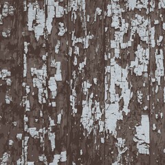 Vector seamless pattern Peeling paint on wooden boards grunge texture background