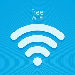 vector wifi symbol, free wifi