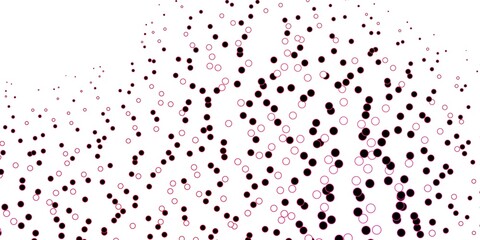 Dark Red vector texture with disks. Abstract colorful disks on simple gradient background. New template for a brand book.