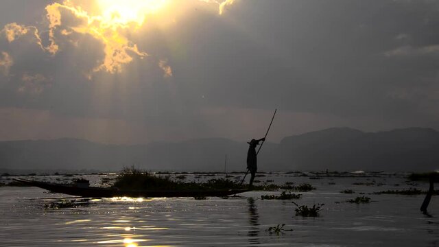 Fishing on Inle Lake, Myanmar