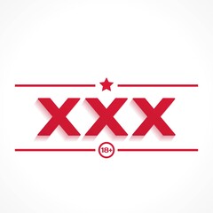 xxx icon on white