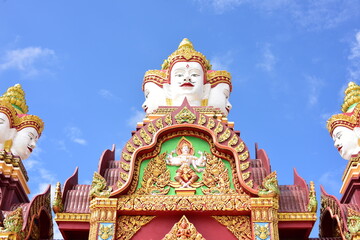 Fototapeta premium Beautiful Thai temples, great in art and architecture