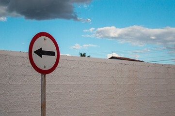 placa, rua, céu