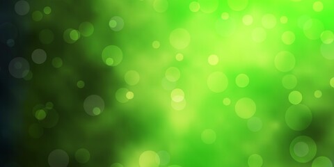 Obraz premium Dark Green, Yellow vector backdrop with dots. Modern abstract illustration with colorful circle shapes. Pattern for wallpapers, curtains.