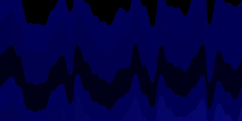 Dark BLUE vector texture with circular arc. Illustration in halftone style with gradient curves. Pattern for ads, commercials.