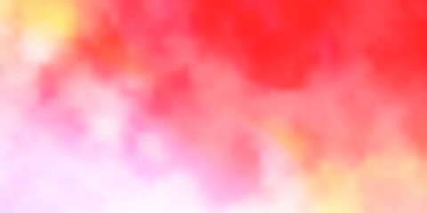 Light Multicolor vector background with clouds. Abstract colorful clouds on gradient illustration. Beautiful layout for uidesign.