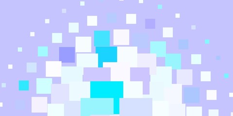 Light Pink, Blue vector pattern in square style. Illustration with a set of gradient rectangles. Design for your business promotion.