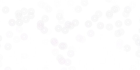 Light purple vector natural layout with flowers.