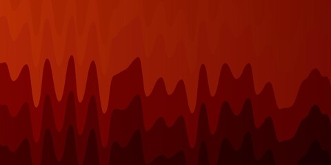 Light Red vector texture with wry lines. Illustration in halftone style with gradient curves. Template for cellphones.