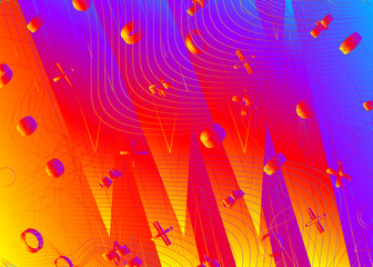 Minimal liquid colorful background design. Abstract dynamic fluid gradient shapes composition. Futuristic design posters.