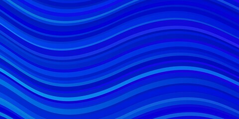 Light Pink, Blue vector background with bent lines. Colorful illustration with curved lines. Pattern for websites, landing pages.