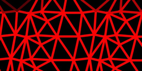 Light red vector abstract triangle background.