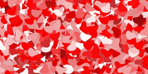 Light orange vector backdrop with chaotic shapes.