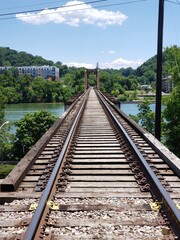 Fototapeta premium railway in the countryside