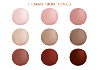 skin tone index color . infographic vector	