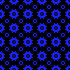 Two sized stars in a seamless repeat pattern background