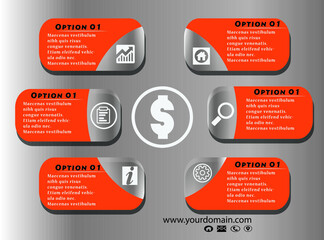 modern info graphic vector template design 