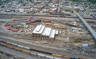 Aerial View of Cheyenne, Capitol of the State of Wyoming