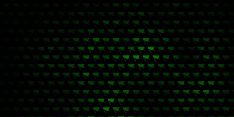 Fototapeta na wymiar Dark Green vector template with crystals, triangles.