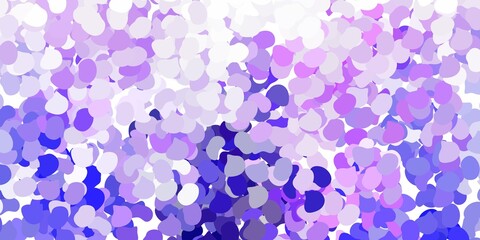 Fototapeta na wymiar Light purple vector background with random forms.
