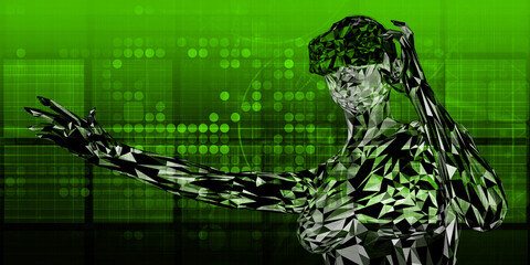 Futuristic Virtual Reality Background