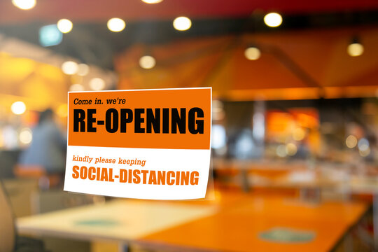 Newly Opened, Ready To Serve Again In The Form Of Social Pacing. Changing The 