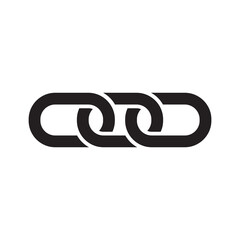 Obraz premium Chain icon vector logo design template