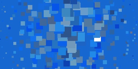 Light BLUE vector texture in rectangular style. Modern design with rectangles in abstract style. Pattern for business booklets, leaflets