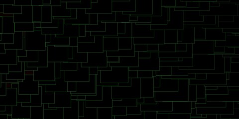 Dark Green vector background with rectangles. Modern design with rectangles in abstract style. Pattern for websites, landing pages.