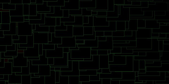Dark Green vector background with rectangles. Modern design with rectangles in abstract style. Pattern for websites, landing pages.