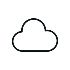 Cloud icon vector logo design template