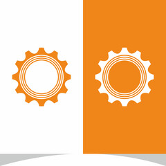 Gear Logo Design Vector Illustration