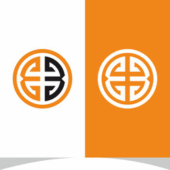 BB Initial Logo Design Vector Illustration