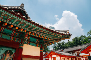 Bongeunsa temple in Seoul, Korea