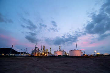 View of Refinery industry zone