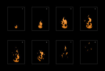 Dust explosion blast effect. fire explosion effect for animation. Effect for game design, motion graphic, animation or something else 20033. © Nipun Kundu