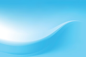 Abstract Smooth Wavy Blue and White Background Design Template Vector, Blurry Blue and White Background with Copy Space for Text