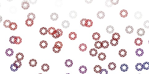 Light red vector pattern with spheres.