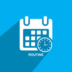 routine icon, Business icon vector