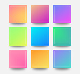 Modern gradient background sets