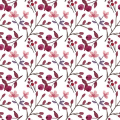 Summer floral seamless pattern