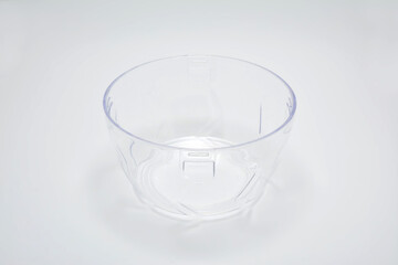 Clear plastic bowl